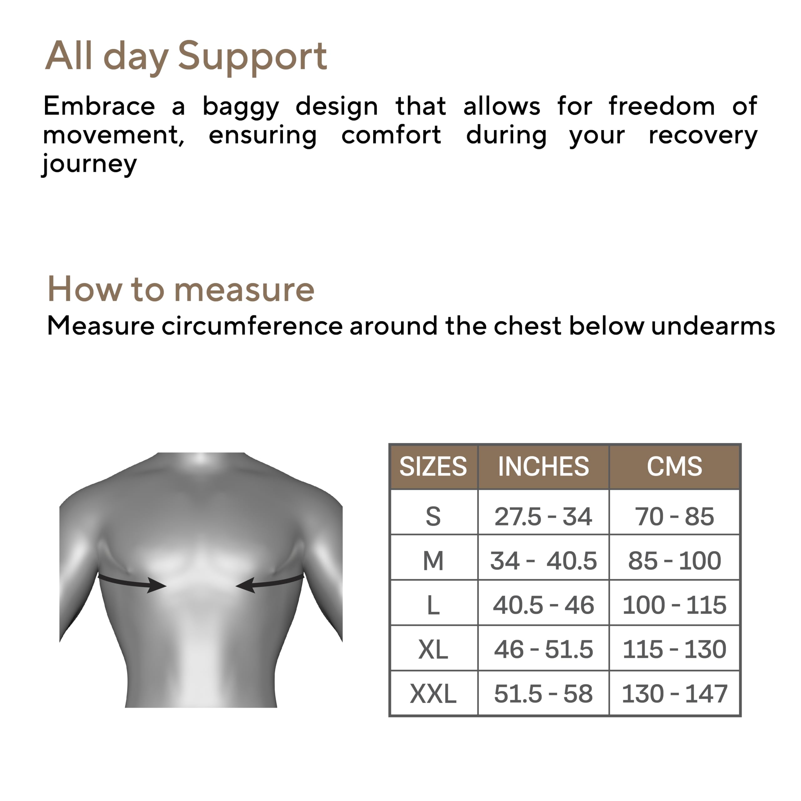 FOVERA Arm Pouch Sling (Baggy), Shoulder Support for Fracture, Immobilization, Prevents Shoulder Dislocation, Skin Friendly & Breathable Material (Size - XXL) 2