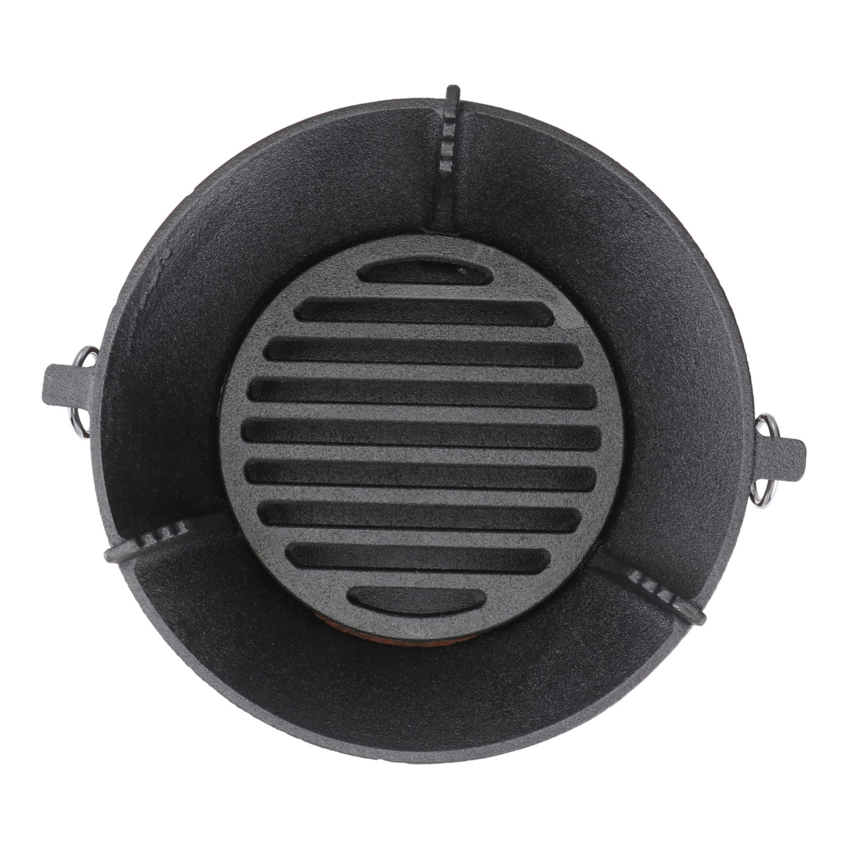 Barbecue charbon de bois en fonte 26 cm pour vos pique-niques et camping