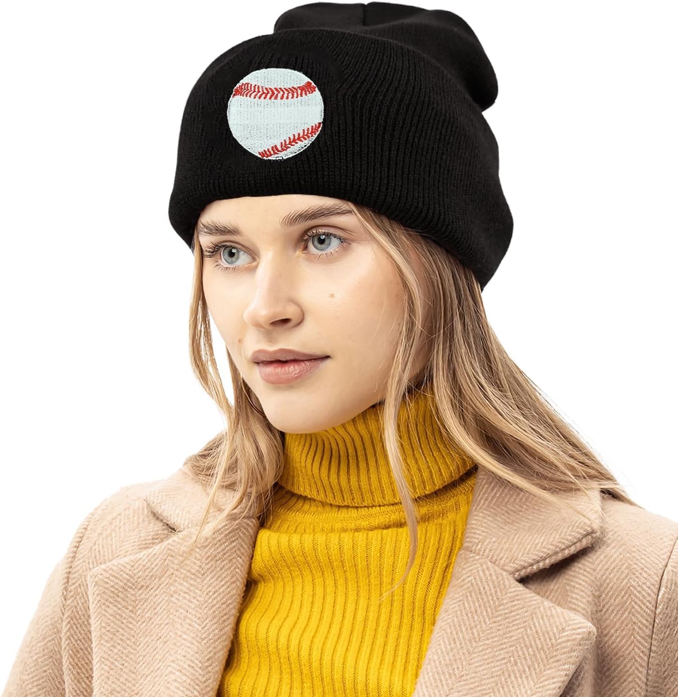 Dog Embroidery Beanie Hat Unisex Knit Cuffed Cap Women Men Gift - Image 4