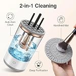 Makeup Brush Cleaner,Rechargeable Electric Makeup Brush Cleaner Dryer,Portable Makeup Brush Cleaner for Traveling Households, USB, Fits All Brush Sizes