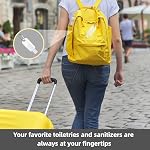6 Pack Travel Size Bottles, 50ml TSA-Approved Refillable Containers with Clips, Leakproof Squeeze Bottles for Hand Sanitizer, Shampoo, Toiletries, Portable Clear Plastic Travel Essentials