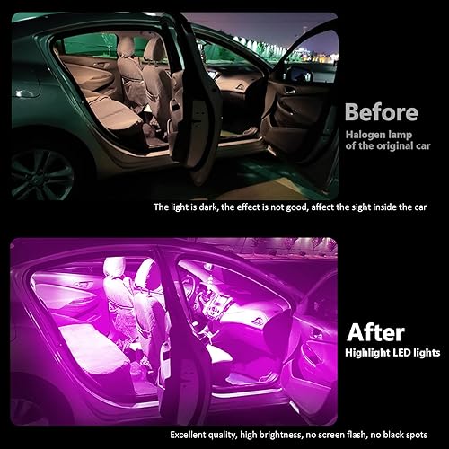 Miniatura 4 de jeseny Paquete de 24 bombillas LED para automóvil, T10 de 1.220in, 1.654in, luces interiores de festón, utilizadas para luces interiores de