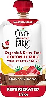 Once Upon A Farm Strawberry Banana Flavored Coconut Milk Yogurt, 3.2 oz