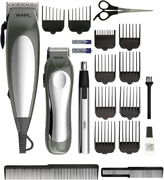 Wahl Clipper Kit Deluxe Gift Set, Hair Clipper Gift Set, Hair Clippers for Men, 3-in-1 Corded Head Shaver, Men s Hair Trimmers, Stubble Trimmer, Personal Trimming, Male Grooming Set