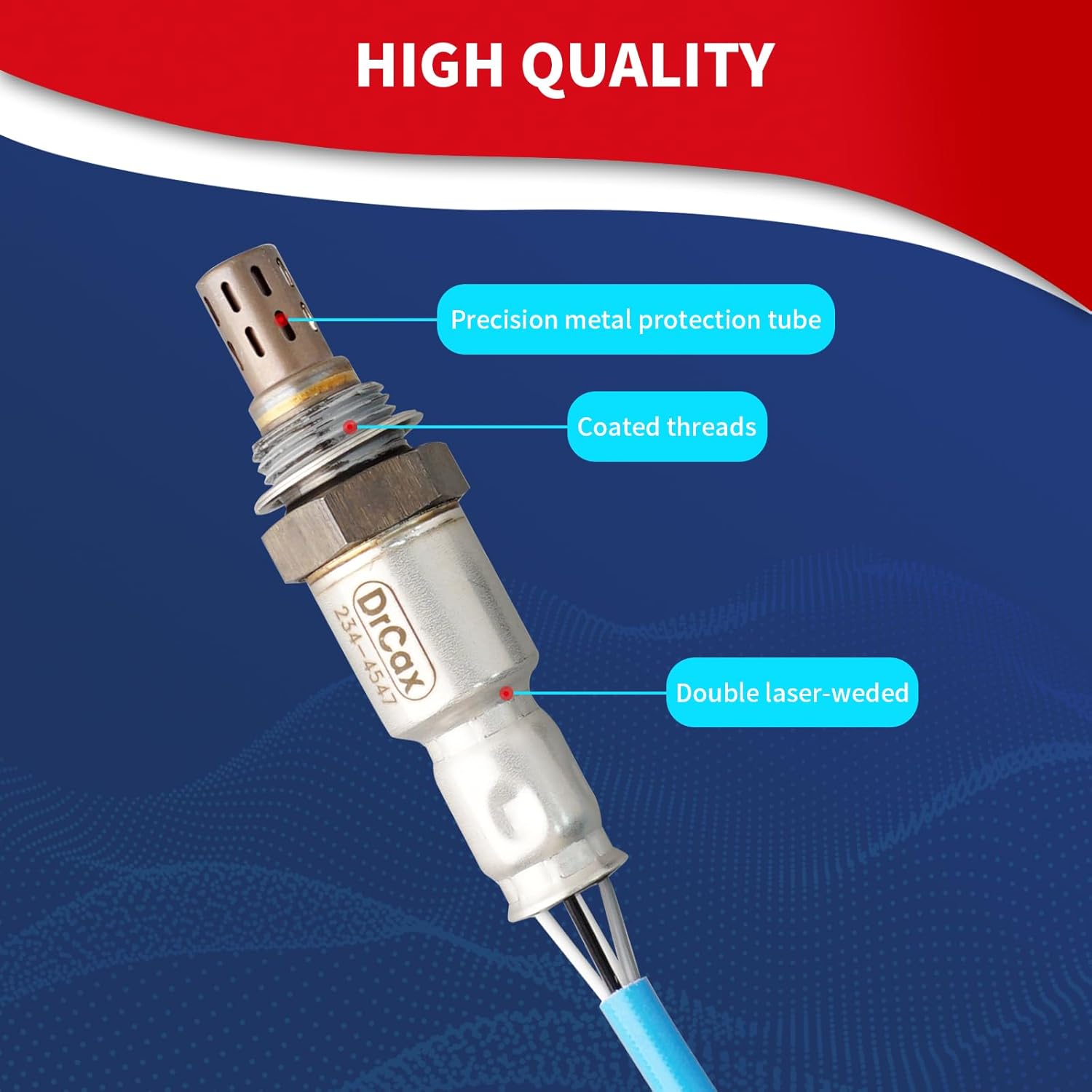 2PCS 234-4547 Oxygen O2 Sensor Upstream Downstream Set Heated Air Fuel Ratio Compatible with Chrysler 200 Jeep Compass Patriot Dodge Avenger Journey Caliber 2.0 2.4L L4 Replace 5149171AB