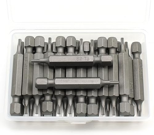 Miniatura 10 de 20 pedazos T20 Torx de grado de impacto de zona de torsión con funda de color