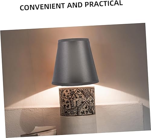 Miniatura 3 de Tela de la lámpara 1 unid Clip Bombilla Pantalla Lámpara Pantalla Tela Lámpara Lámpara Accesorio de Luz Lámpara de techo de polvo Pantalla de