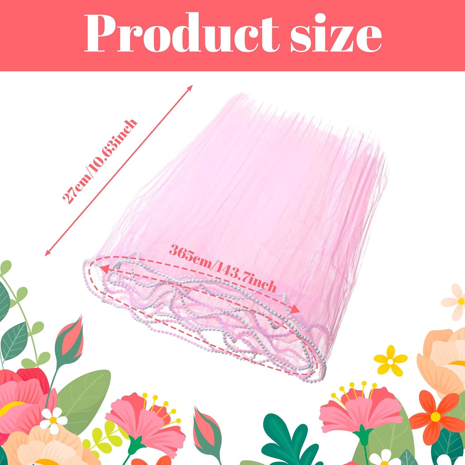 Elegaperma 12 Yd Pearl Mesh for Bouquets,Pearl Ruffle Flower Wrapping Paper