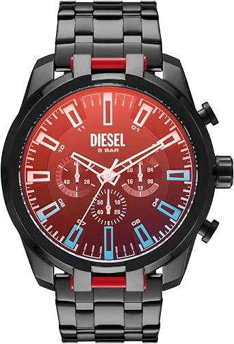 Diesel Mens Split Stainless Steel Chronograph Quartz Watch