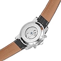 Vista 3 de FORSINING Hombres Tourbillon Calendario Marca Movimiento Automático Correa de Cuero Genuino Mejor Ventas Relojes de Pulsera FSG165M3S4, Negro