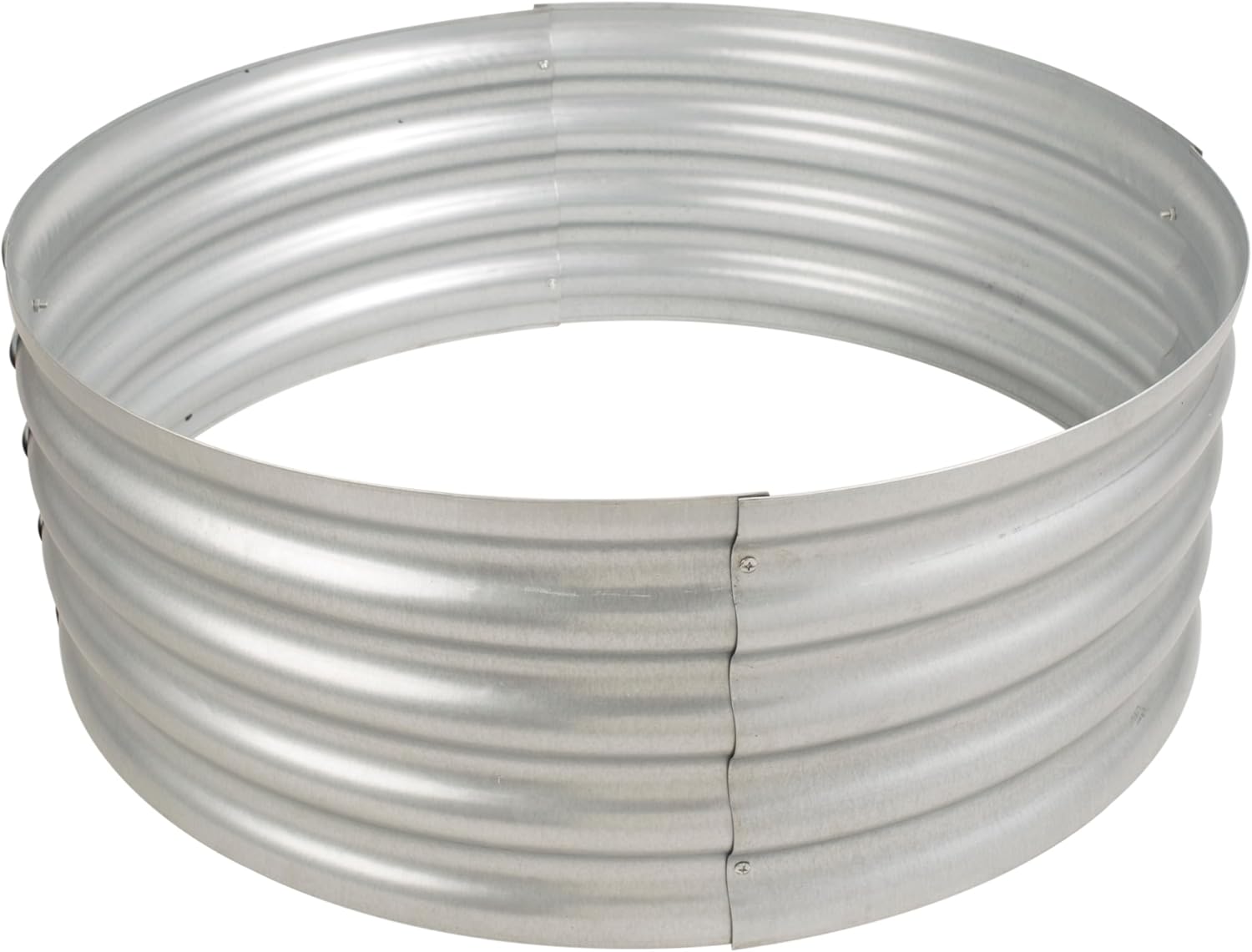 GHP Group Pleasant Hearth OFW815FR Infinity Galvanized fire Ring, Silver
