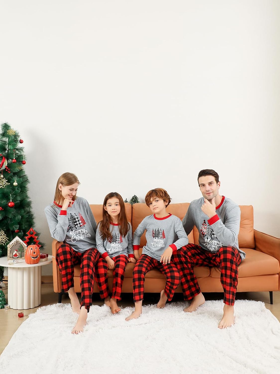 Family Christmas Pajamas Matching Sets for Adult, Matching Christmas Pajamas 2 Piece Outfit Christmas Pjs - Image 3