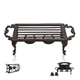 Cast Iron Cast Iron Teapot Warmer with Heat-Resistant Gloves, Durable Tea Pot Warmer for Tea, Coffee & Food Simmer Pot, Heavy-Duty Tea Warmer for Desk or Home, Includes 2 Candles