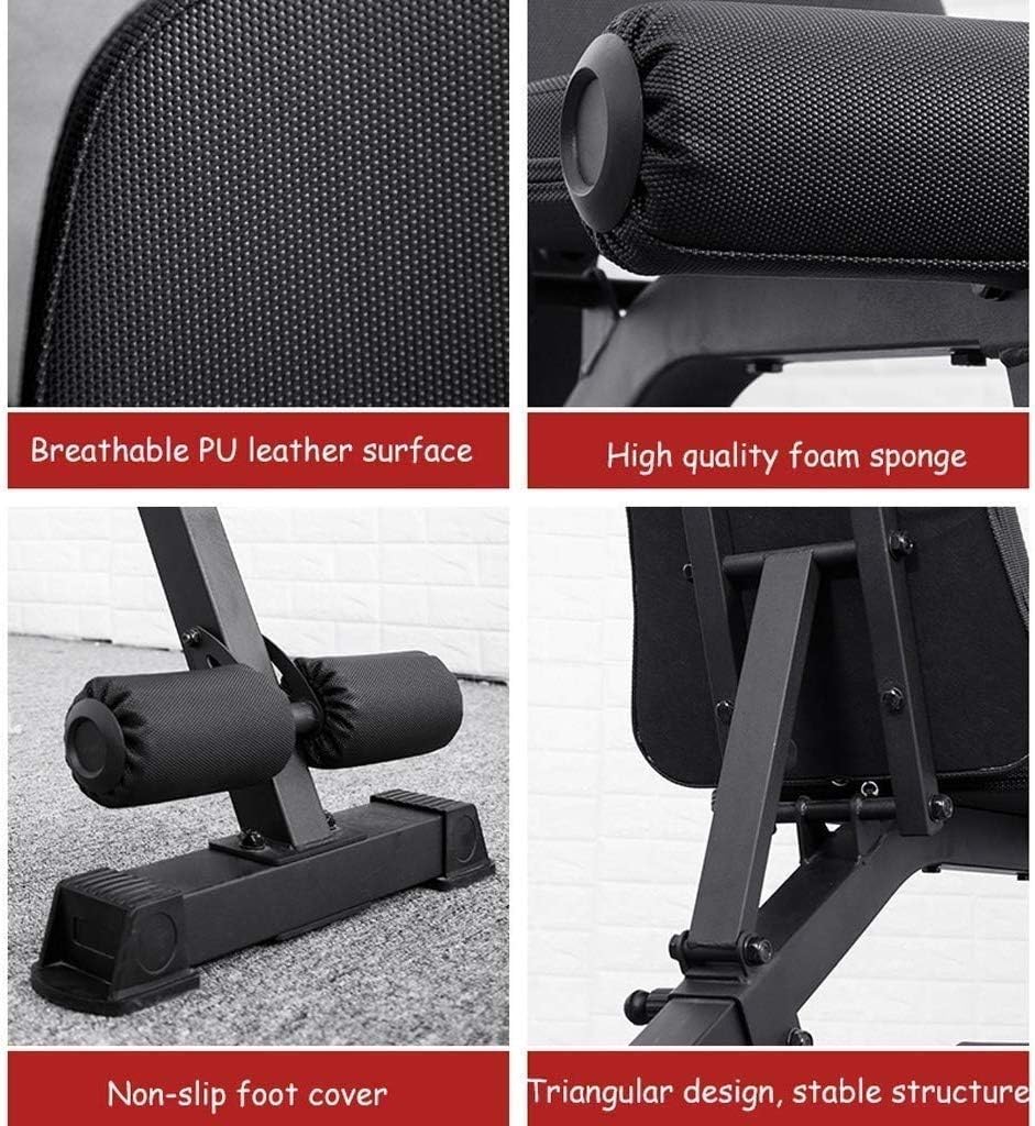 Foldable Adjustable Bench Utility Weight Bench Excercise Fitness Bench for Body Workout Strength Training Home Gym Weightlighting