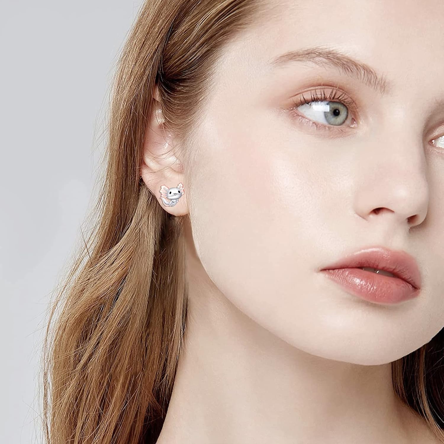 925 Sterling Silver Axolotl Cow Koala Earrings Cute Animal Stud Earrings Animal Lovers Jewelry Gifts for Women Teens Birthday Gift - Image 6