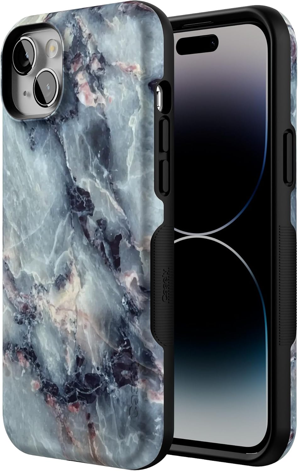 Casely iPhone 14 Plus Case | Deep Sea | Blue Marble | Bold Protective Design | Compatible with MagSafe