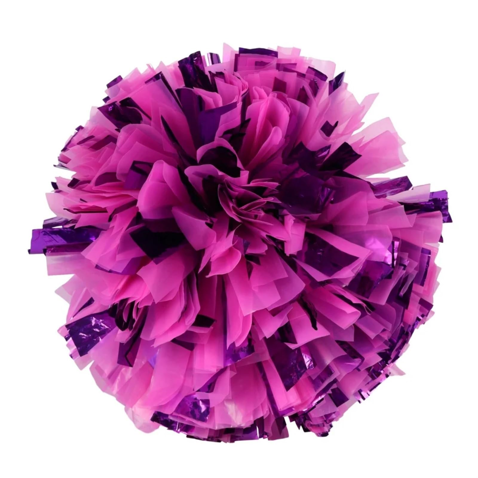 ZWCSHUU Cheerleader Pom Poms 2PCS Cheerleader Pompom Girls Handle Style Cheering Ball Flower Sports Match Vocal Dance Party Concert Decorator Props(Color3)