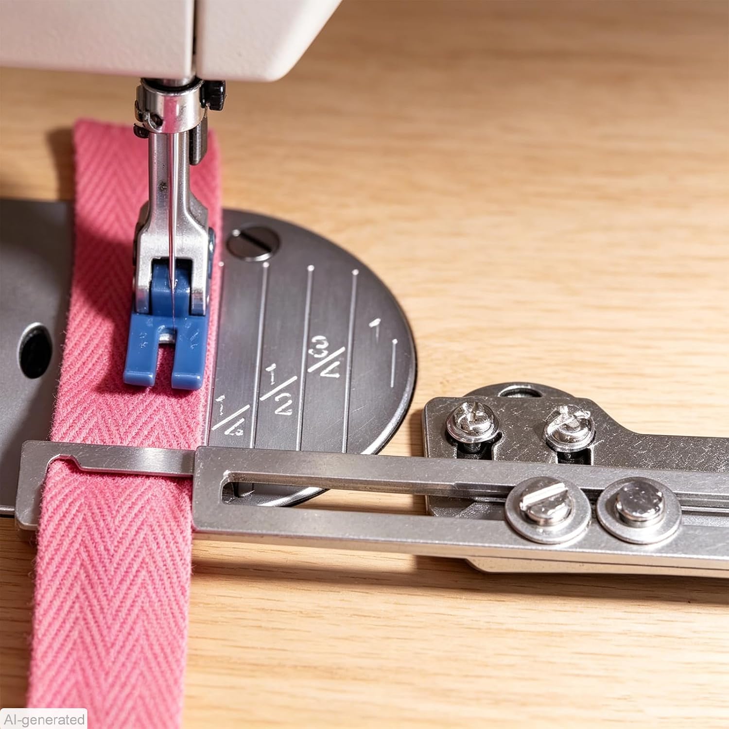 3 in 1 Inserting Aid Zipper Seam Guide for Sewing Machine, Adjustable Zipper Seam Aid and Sewing Machine Press Foot for Piping, Bias Tape, and Hemming (Large)