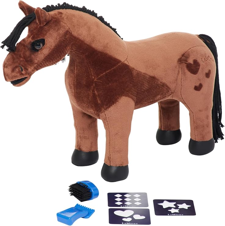LeMieux Toy Pony Gracie - Interactive 'Clippable' Bay Coat - Includes Clippers, Grooming Brush and Quarter Mark Stencils - Suitable for Ages 3+