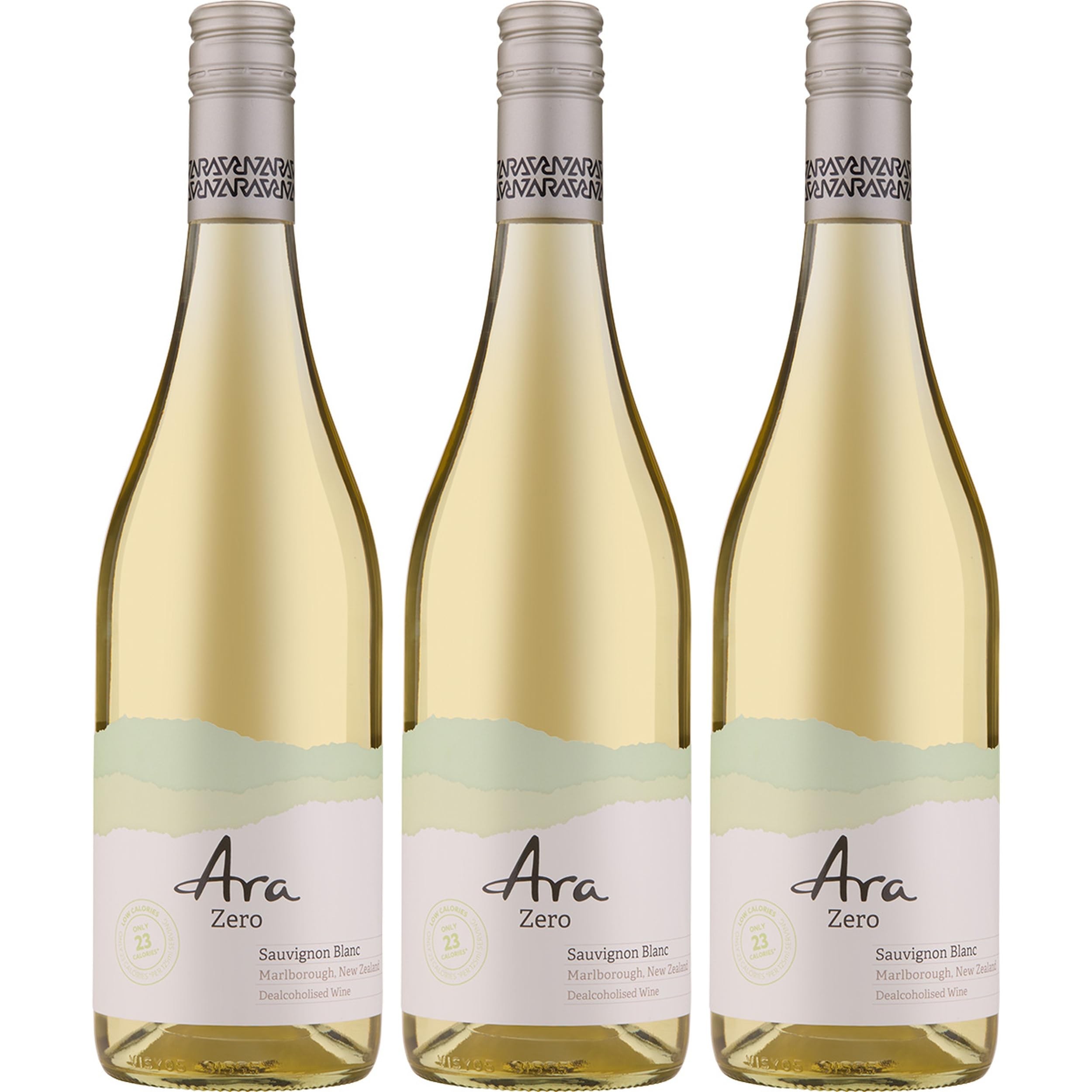 Giesen Group Ara Zero Sauvignon Blanc alkoholfrei Weisswein Weiss trocken Neuseeland inkl. FeinWert E-Book (3 x 0.75 l)