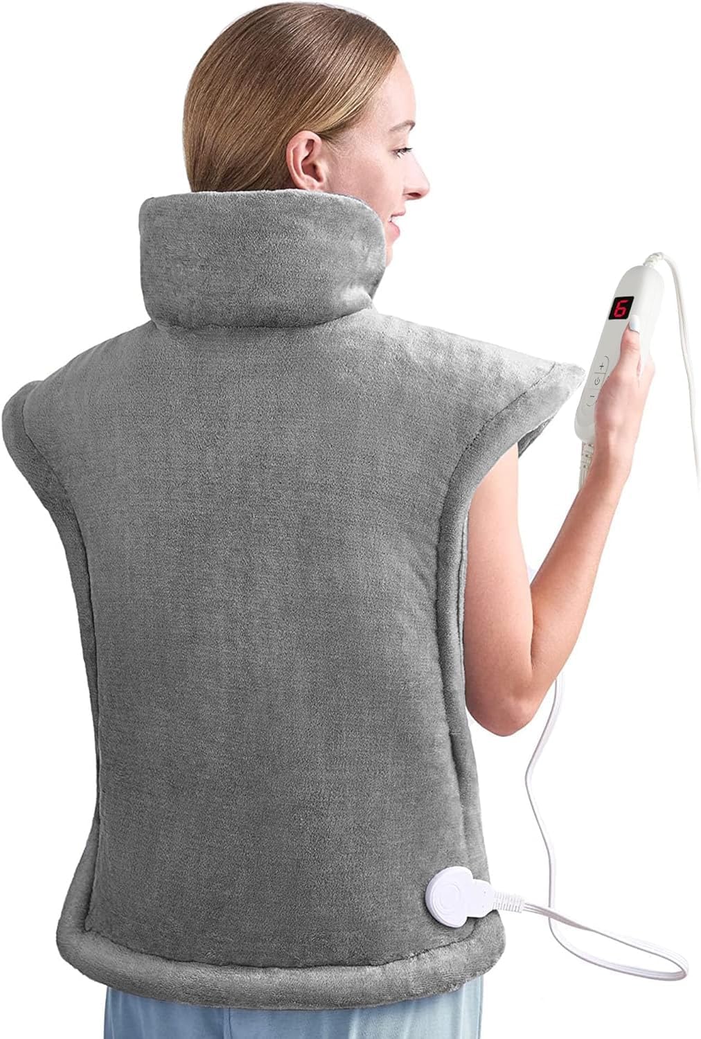 ALLJOY Heating Pad for Back Pain Relief, 24"x37" King Size Large Weighted Heating Pads for Neck and Shoulders, Electric Full Back Heat Pad, Father's Day Gifts for Dad, Birthday Gifts for Women Men Dad