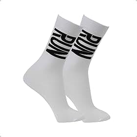 Meia de Corrida Oddo Cano Alto Longo Branco Run Poliamida Lq