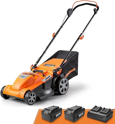 Miniatura 11 de LawnMaster, MEB1216K, cortacésped eléctrico de 16 pulgadas y 12 AMP