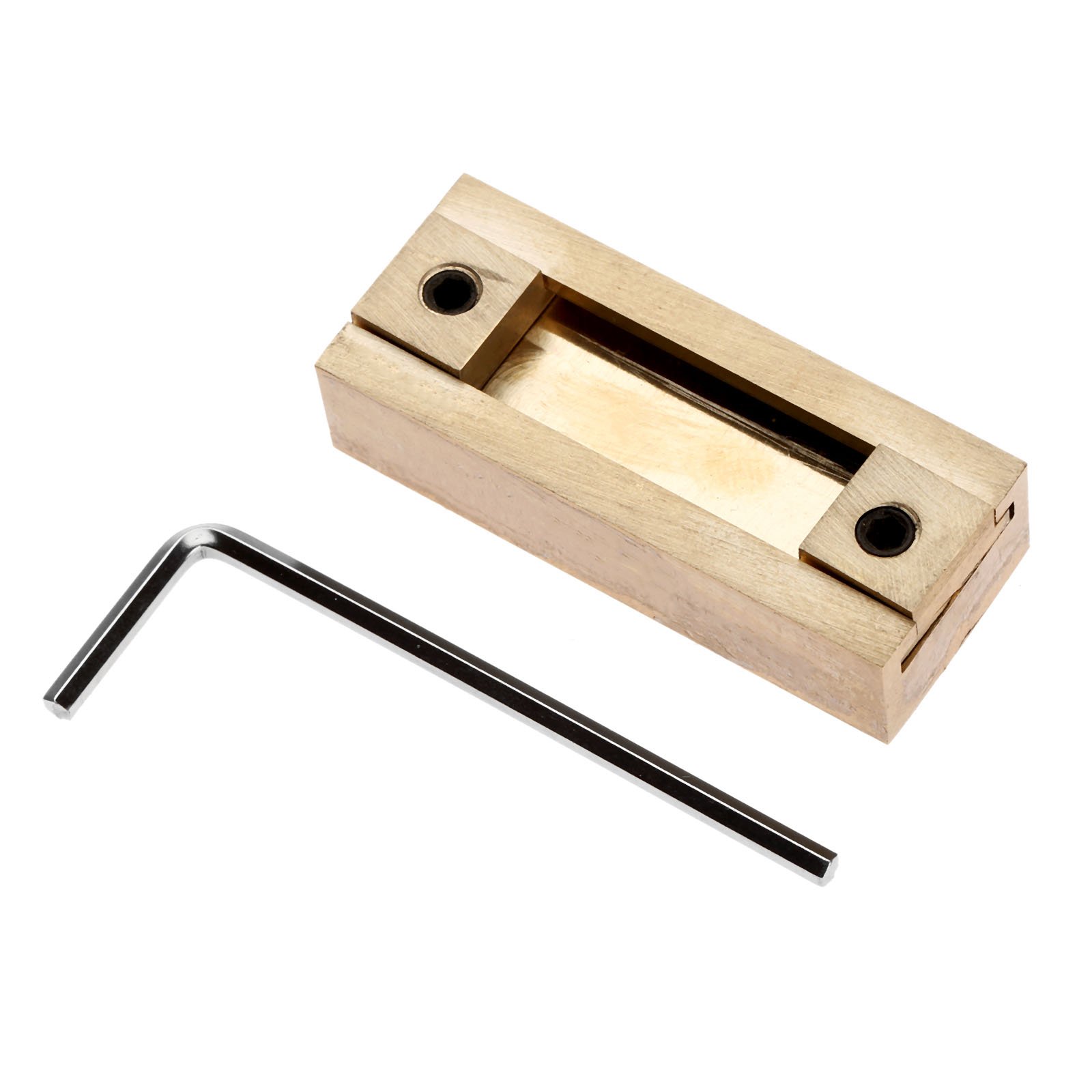 Buy Hicello 5Cm Brass TSlot Fixture Holder Fit 45 Alphabet Letters Font Stamp Tool Online at