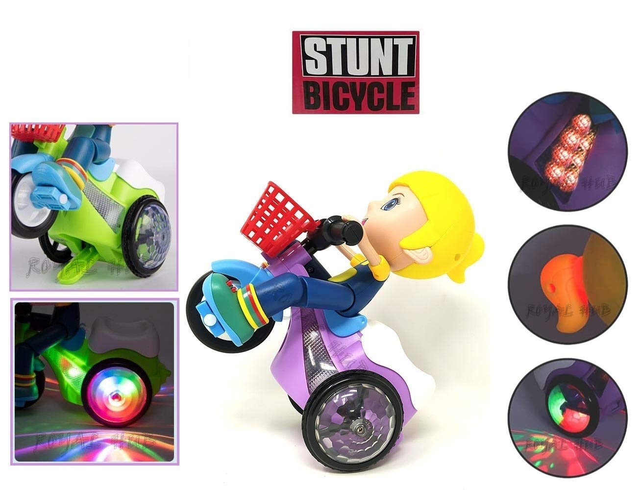 5D Light-Up Princess Motorcycle Toy with Music