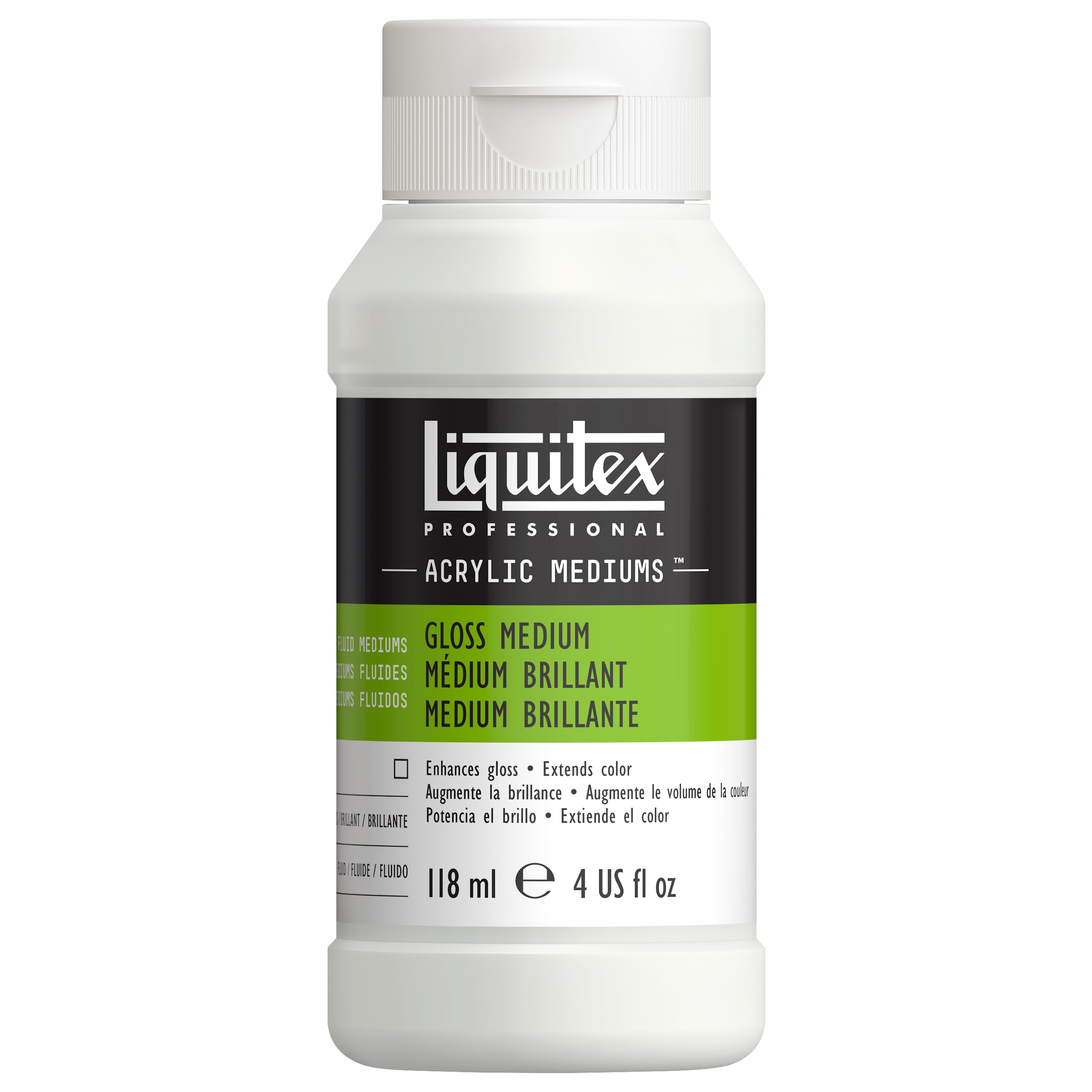 118ml Non-Toxic Gloss Acrylic Medium - Smooth Finish for Canvas & More