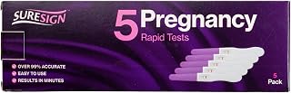Analog Rapid Pregnancy Test, Reliable Pregnancy Detection, 5 Ct | Provides clear results in as little as 3 minutes. Use at home for convenient, reliable pregnancy results.