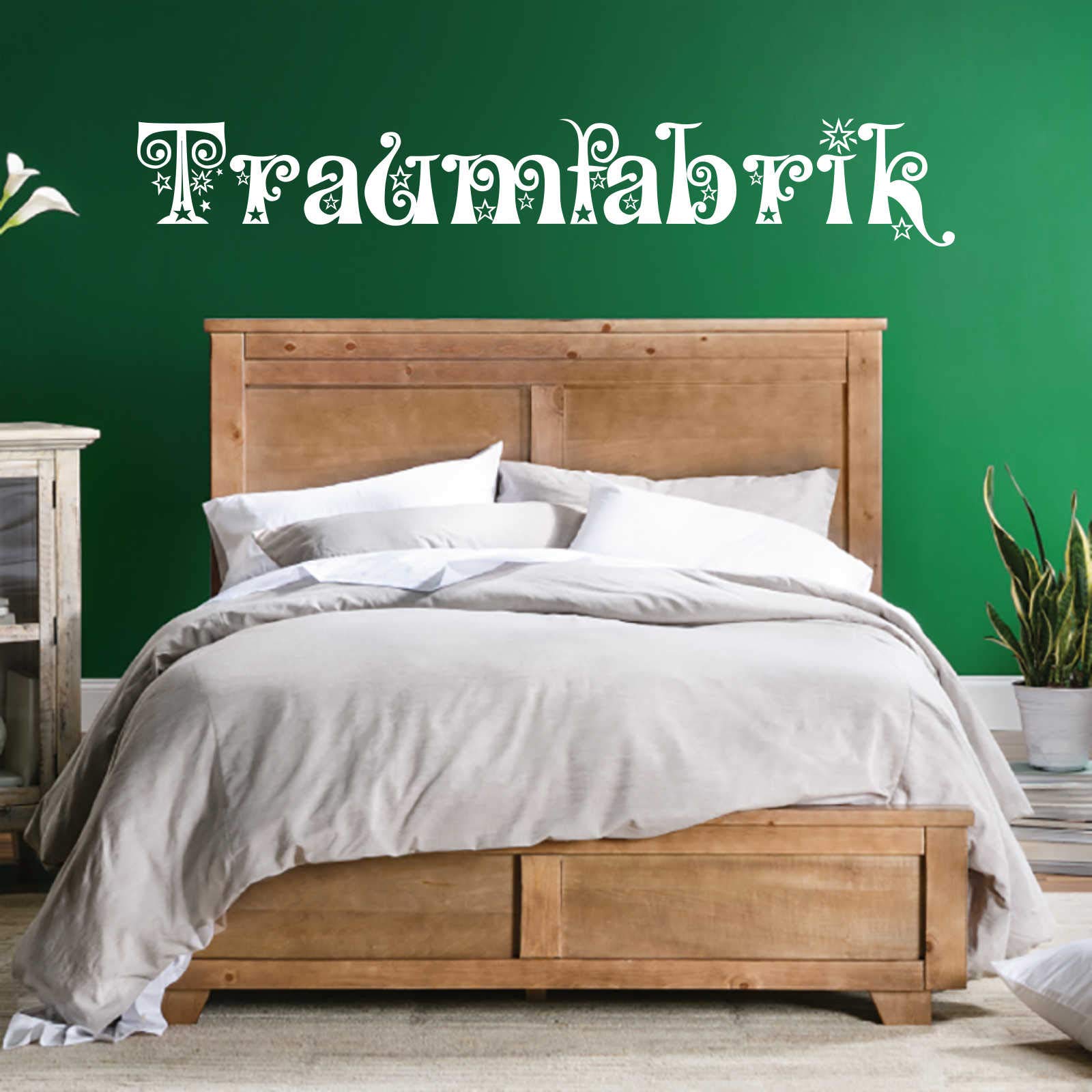 INDIGOS UG - Decalcomanie da muro - adesivi da parete - Murale - "Traumfabrik", 120 x 19 cm, bianco - Decorazione per soggiorno, camera dei bambini, ufficio, scuola