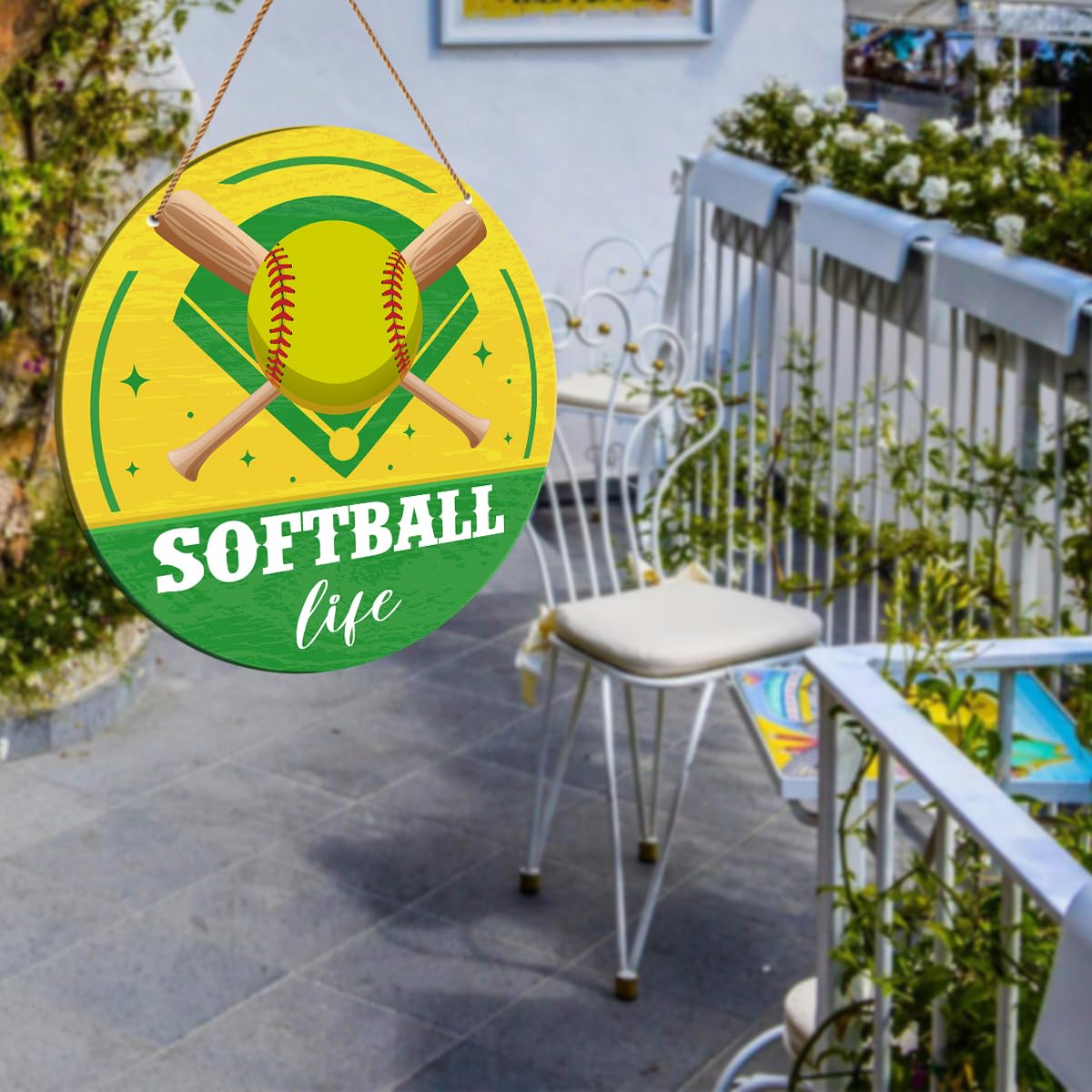 Personalized Softball Girl Mirror Sign With LED Lights – Custom Name & Number Baseball/Softball Catcher Night Lamp, Sports Room Decor, Gift For Her