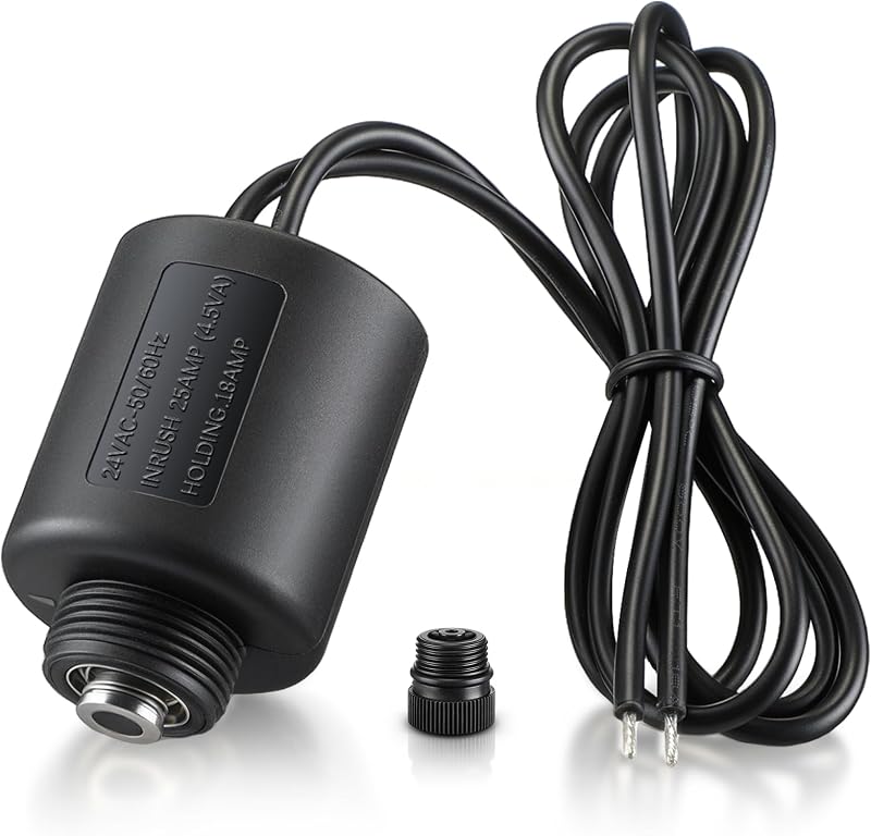 1 paquete de solenoide de válvula de riego de 24 VCA compatible con Irritrol | Solenoide de 2 vías con asiento de émbolo y 3/4"-20 UNEF, compatible con válvulas Irritrol 2400, 2500, 2600 y 700 R811-24VACG