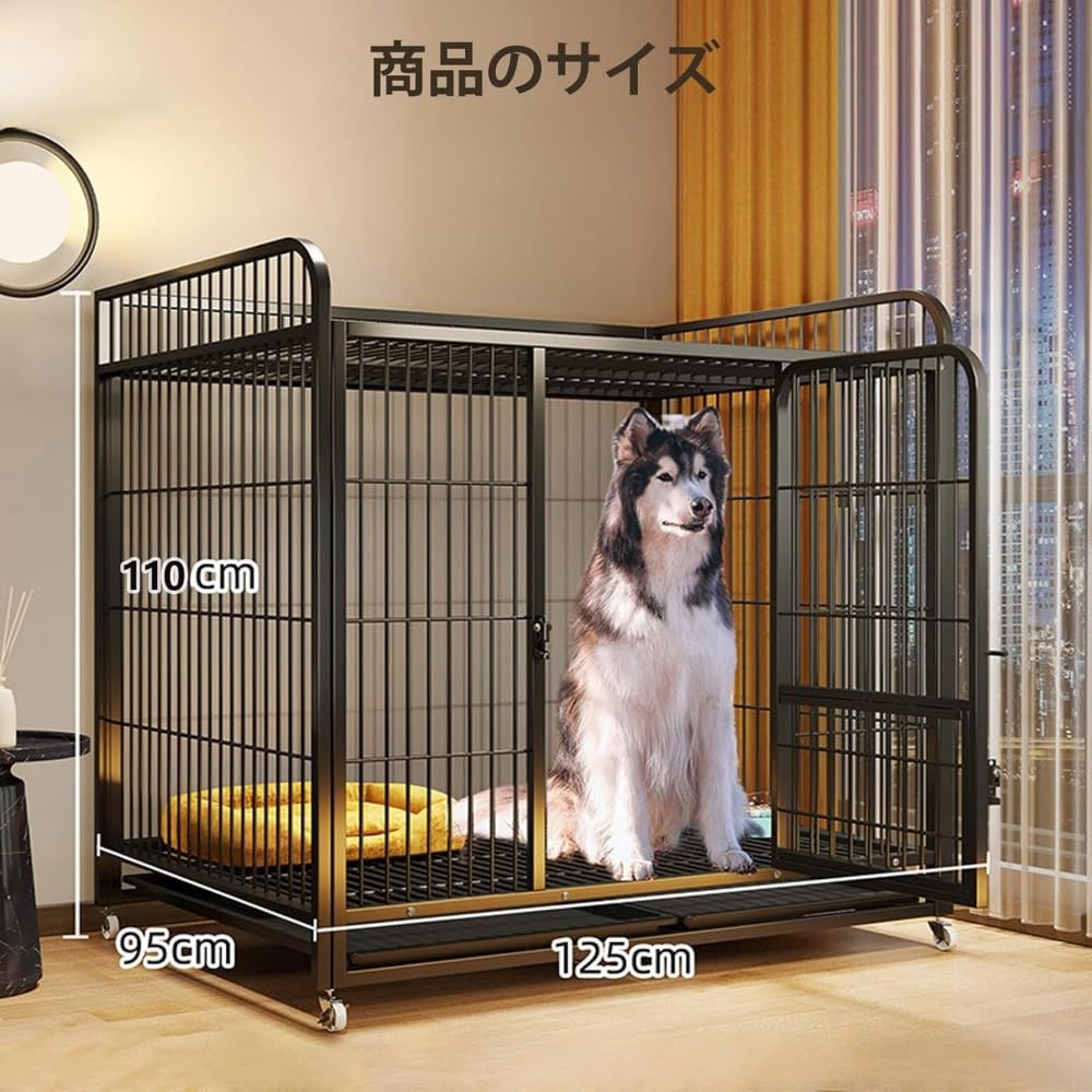 犬 ゲージ 屋根付き サークル ベーシック ペットケージ 金属材料 プッシュプル Amazon | 犬 ゲージ 屋根付き サークル ベーシック ペットケージ 金属