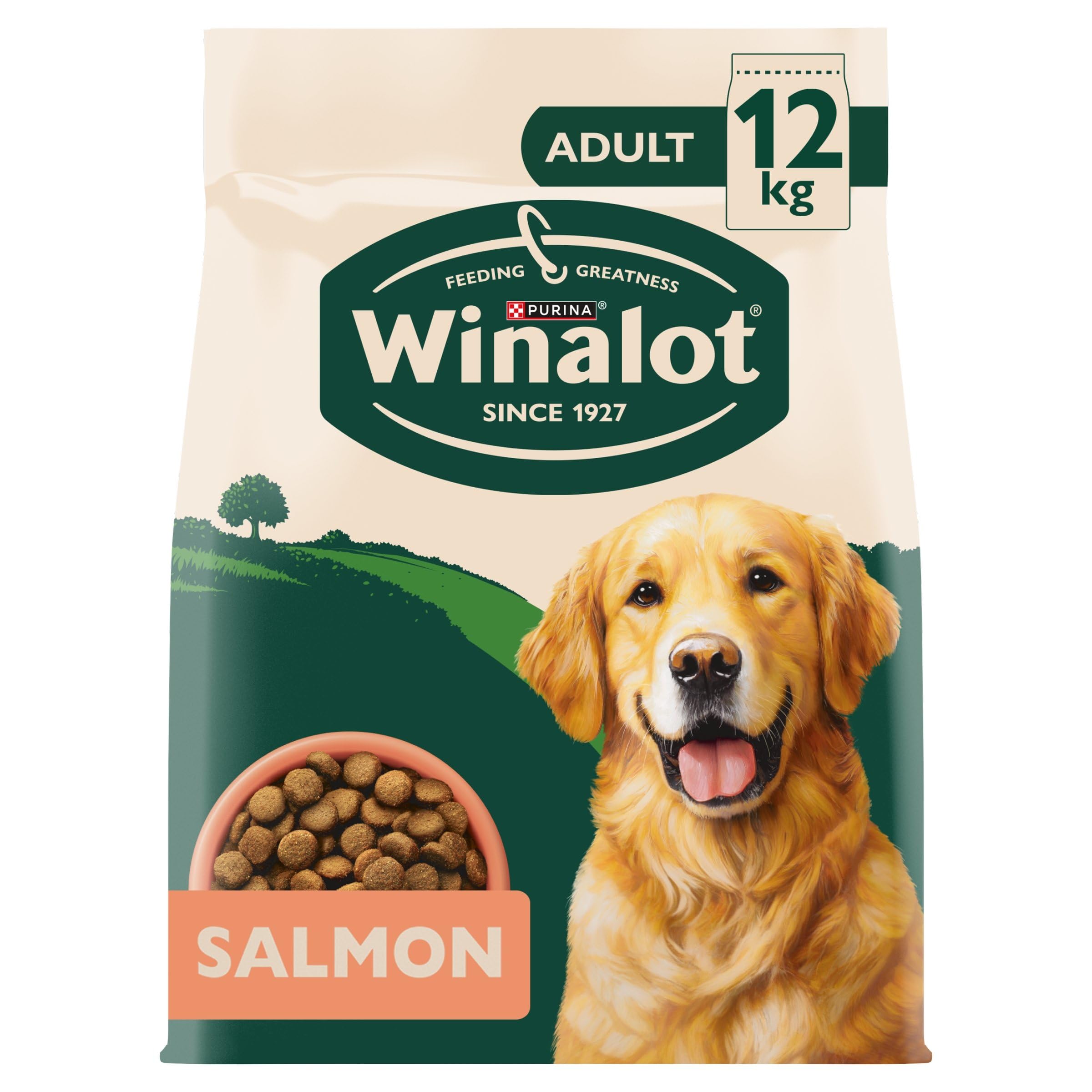 WINALOT Adult Salmon Dry Dog Food 12kg
