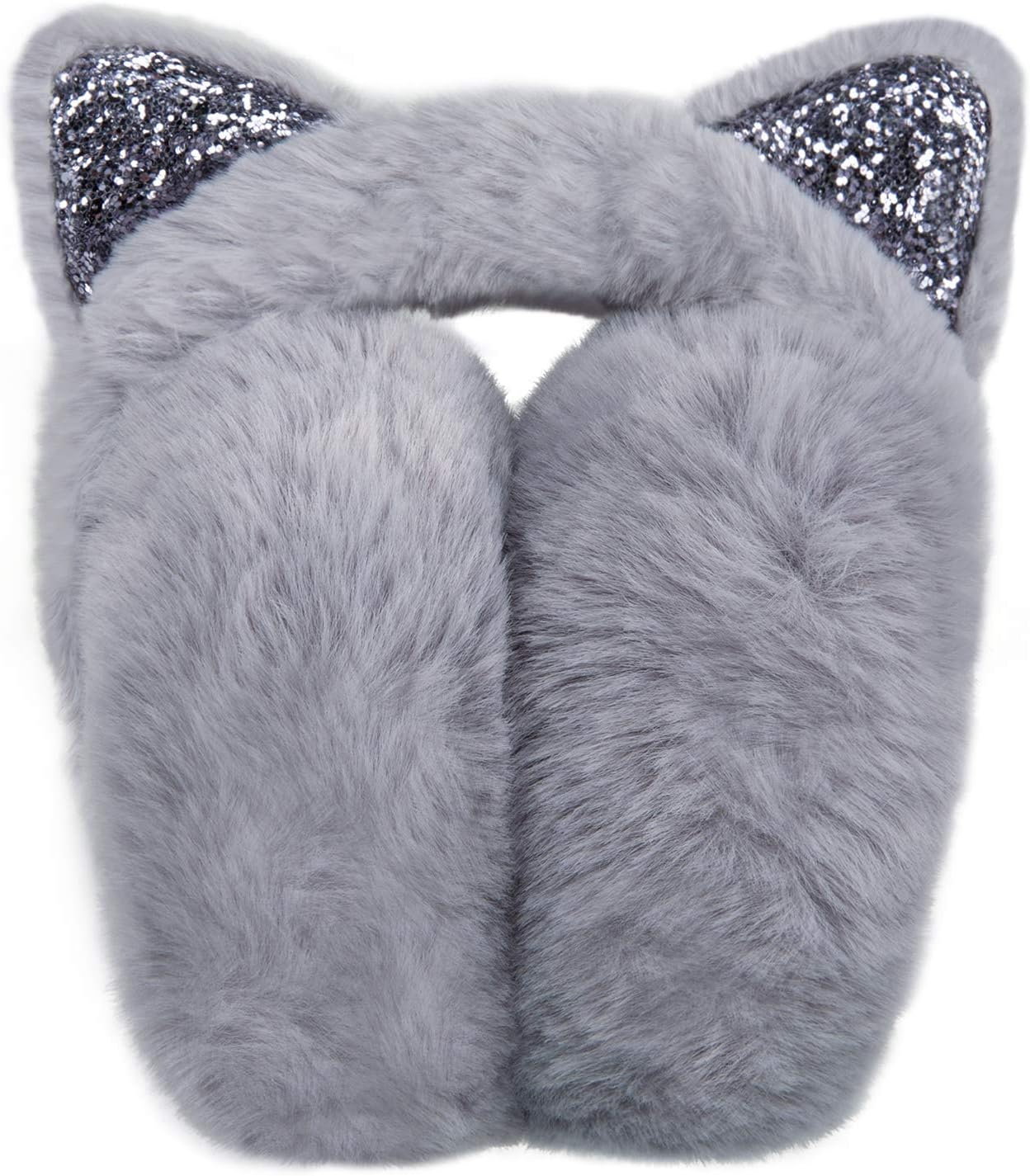 Surblue Winter Animal Ear Muffs for Kids Adult Warm Faux Fur Ear Cover