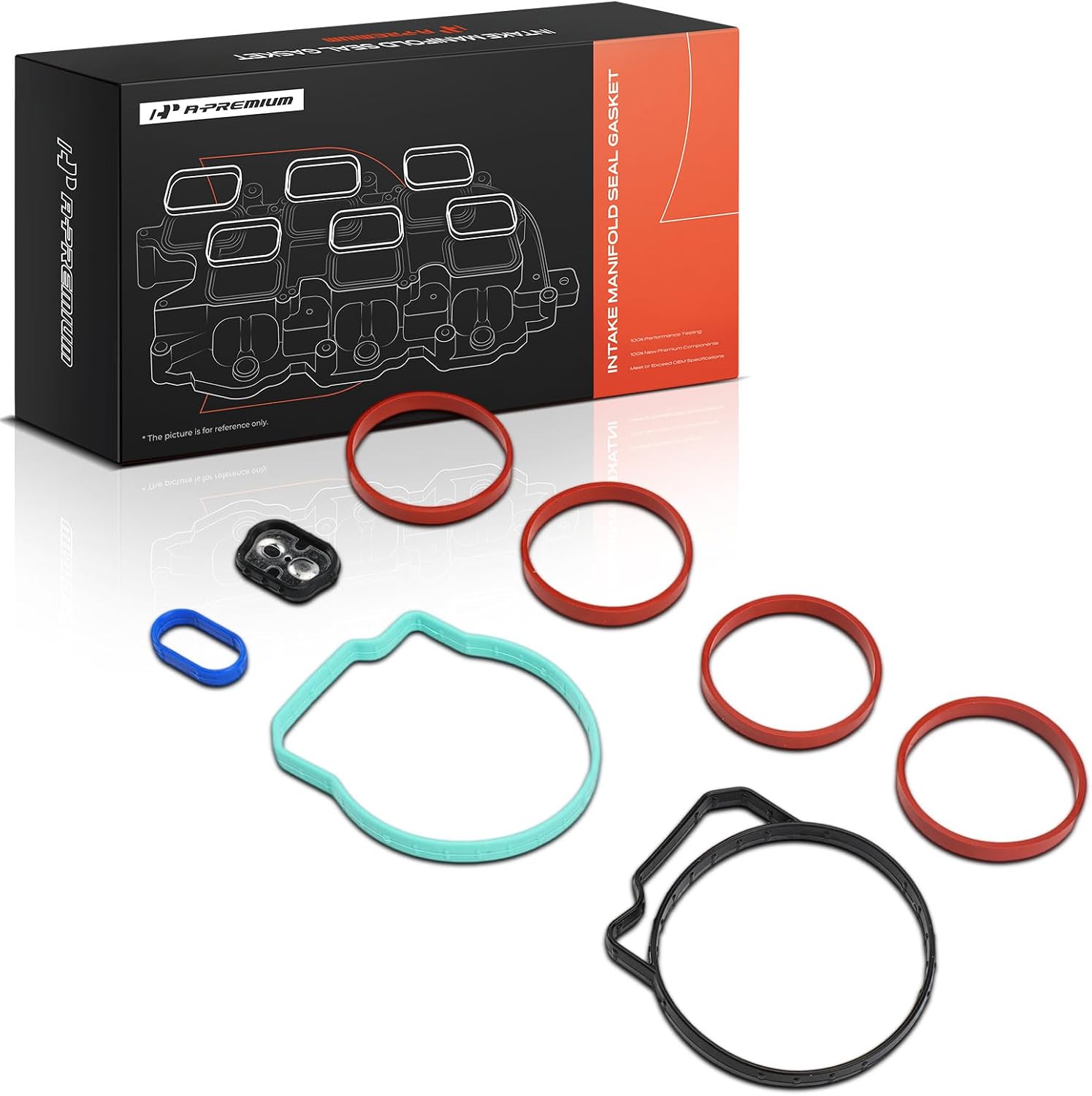 A-Premium Lower Engine Intake Manifold Gasket Set Compatible with Chevrolet Malibu 2008-2012, HHR 2006-2011, Cobalt 2006-2010 & Saturn Aura 2007-2009, Ion, Sky, Vue & Pontiac G5, G6, Pursuit, Solstice