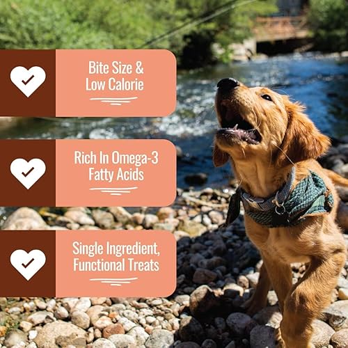 Miniatura 7 de Bocaditos de salmón liofilizado  Golosinas de salmón liofilizado de un solo ingrediente para perros  Golosinas de entrenamiento de salmón de Alaska