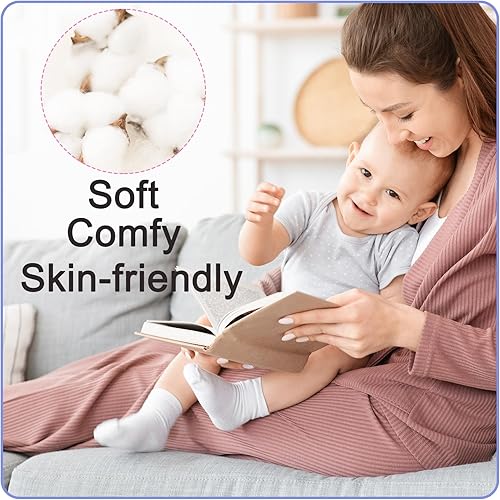 Miniatura 4 de hakugoo 15 pares de calcetines para bebé, recién nacidos, de algodón neutro, para bebés, niños y niñas de 0 a 24 meses
