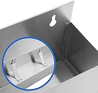 Vista 4 de GRIDMANN Riel de velocidad de doble nivel de 42 pulgadas - Soporte para botellas de licor de acero inoxidable para barras