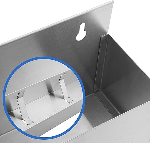 Miniatura 4 de GRIDMANN Riel de velocidad de doble nivel de 42 pulgadas - Soporte para botellas de licor de acero inoxidable para barras