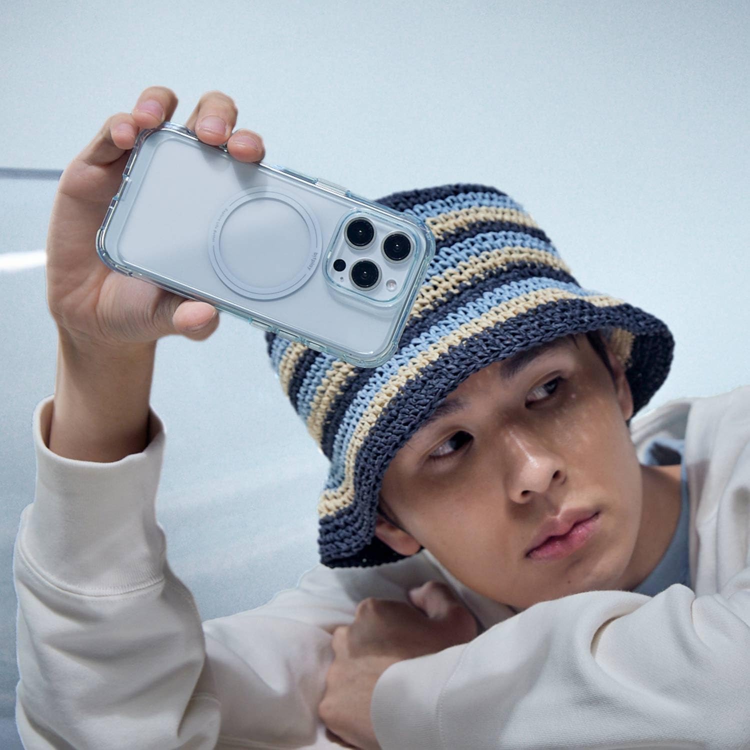 bitplay Wander Case for iPhone 16 Pro Crystal Version［Magesafe/Lightweight/Military Grade Drop Protection/Slim］ (Ice Blue)