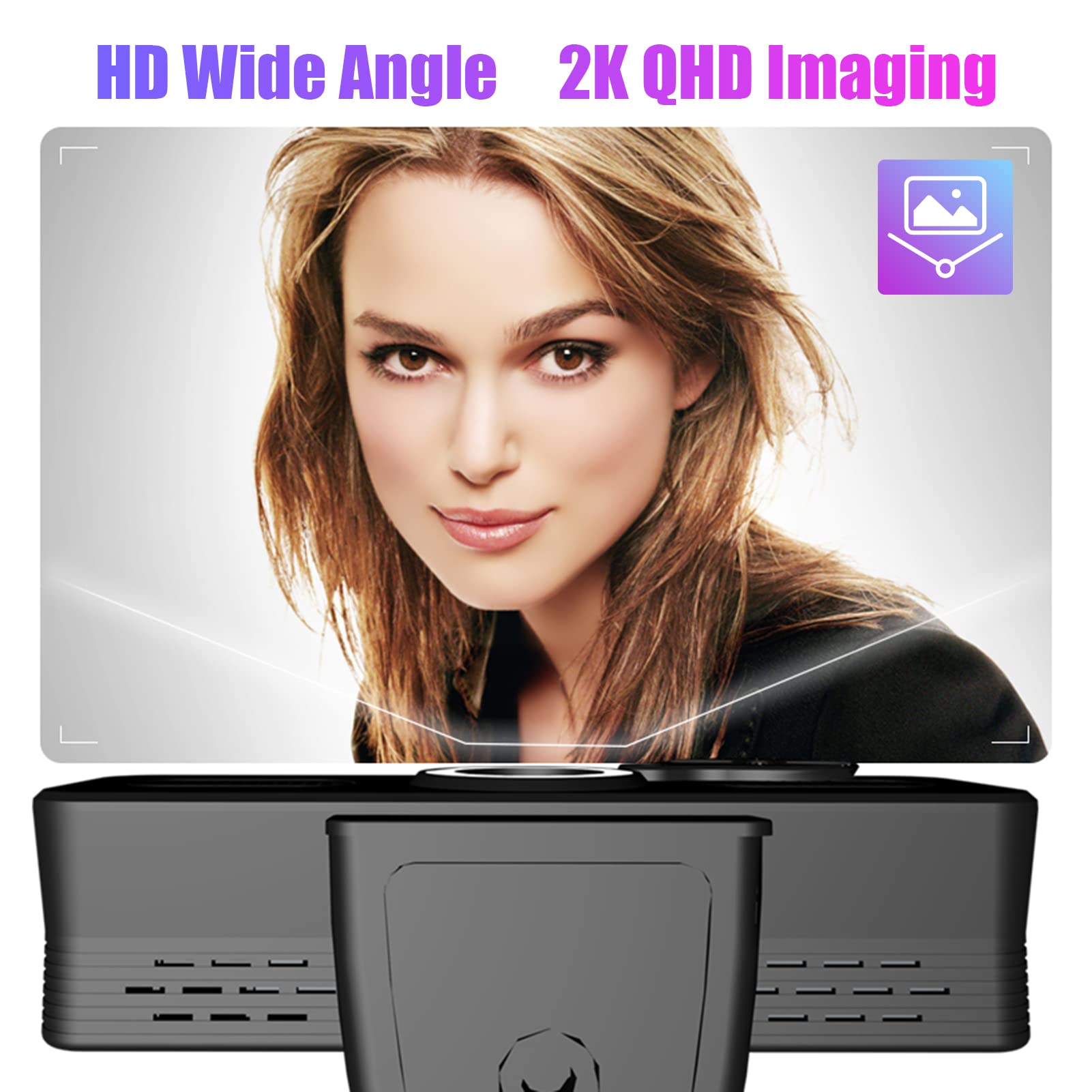 Kamera internetowa HD 1440P Kamera internetowa z mikrofonem USB PC kamera internetowa 120 stopni szeroki kąt z podwójnymi głośnikami Darmowa jednostka do nagrywania rozmów konferencyjnych gra
