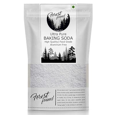 Forest Found Baking Soda For Cleaning Cooking Cake Baking | Aluminum-Free Powder, Double Acting (900 Gram)