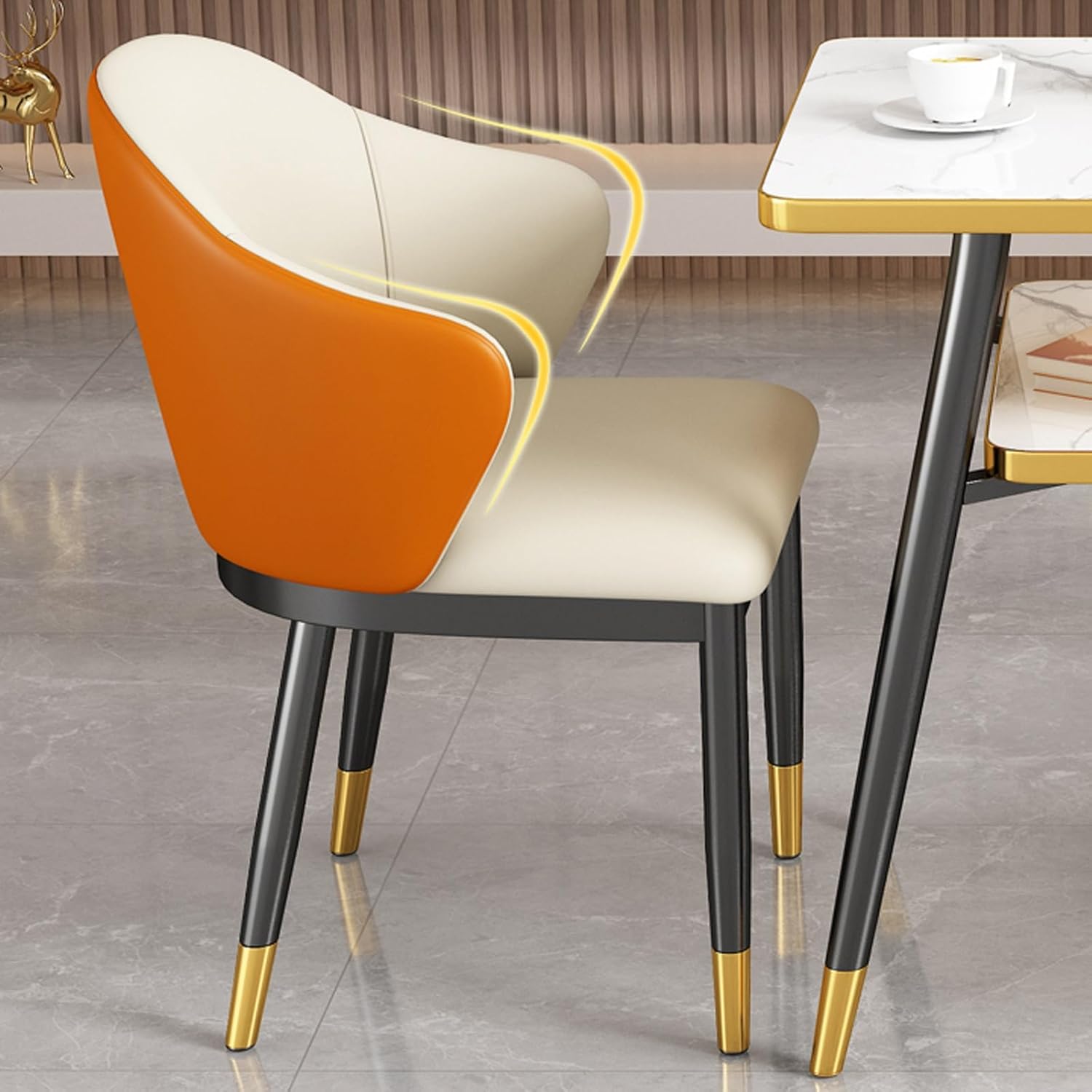 PAKMEZ Coffee Shop Leisure Table, Leisure Table and Chair Set, Tea Shop Coffee Shop Dessert Shop Negotiation Room Reception Room Restaurant Bar Terrace Hotel (Color : Blue+Gray)