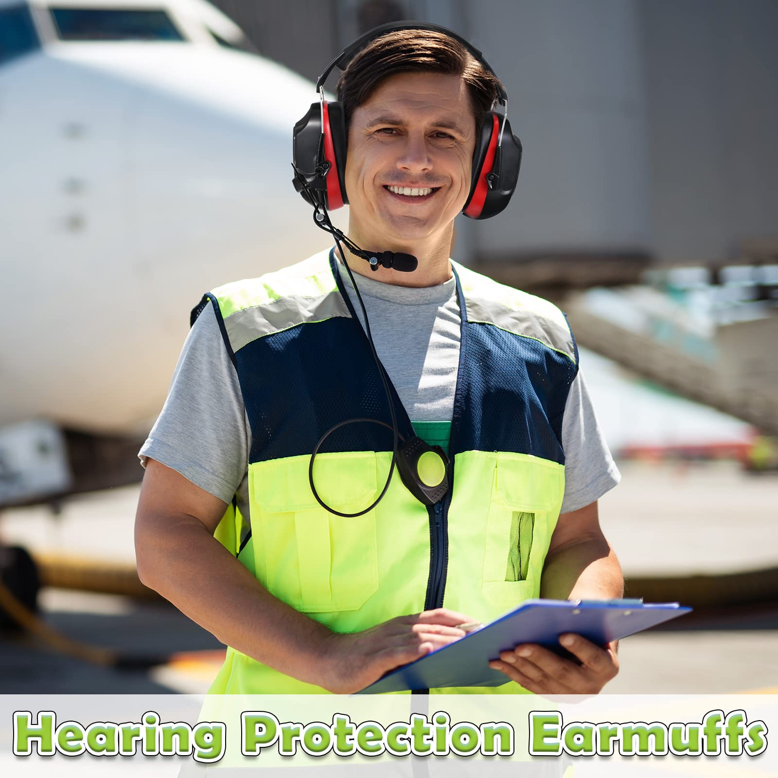 Yunsailing 6 protectores auditivos Nrr de 28 dB, ligeros, plegables, protección auditiva para reducción de ruido, insonorizadas