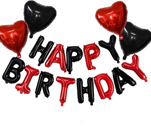 Miniatura 4 de GLASNES Kit de globos de 39 pulgadas, globos de aluminio grandes para pastel de cumpleaños, globos de Mylar para decoración de fiesta de cumpleaños