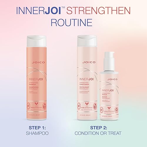 Miniatura 7 de Joico InnerJoi Champú Fortalecedor  Para cabello dañado y teñido  Sin sulfatos ni parabenos  Fórmula vegana derivada de forma natural