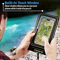 Vista 3 de Pelican Paquete de 4 unidades Marine - Funda impermeable IP68 para teléfono (tamaño XL) Flotante impermeable - Esenciales de viaje para crucero